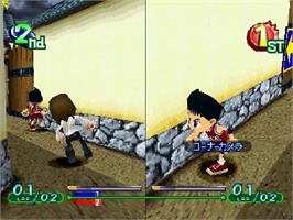 In game image of Gekisou Tomarunner on the Sony Playstation.