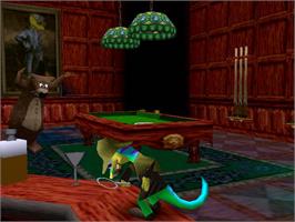 In game image of Gex 3 - Deep Cover Gecko on the Sony Playstation.