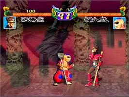 In game image of Gokuu Densetsu - Magic Beast Warriors on the Sony Playstation.