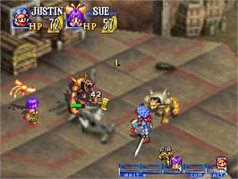 In game image of Grandia on the Sony Playstation.