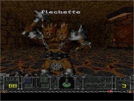 In game image of Hexen on the Sony Playstation.