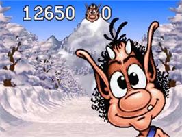 In game image of Hugo: The Quest for the Sunstones on the Sony Playstation.