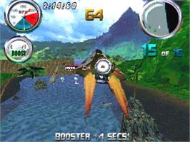 In game image of Hydro Thunder on the Sony Playstation.