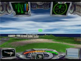 In game image of Iron Soldier 3 on the Sony Playstation.