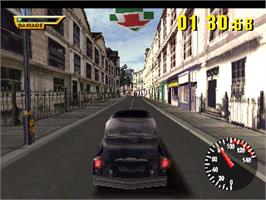 In game image of Italian Job, The on the Sony Playstation.