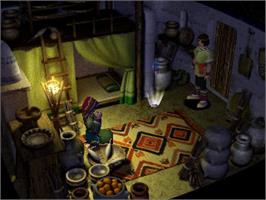 In game image of Jade Cocoon: Story of the Tamamayu on the Sony Playstation.