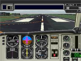 In game image of Jet De Go! Let's Go By Airliner on the Sony Playstation.