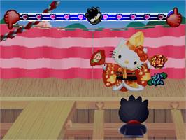 In game image of Kitty The Kool! Kabuki De Tanoshiku Odotte Ne!! on the Sony Playstation.