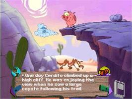 In game image of Lightspan - Liquid Books Adventure 2 - Amrita's Trees And Cerdito And The Coyote on the Sony Playstation.
