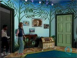 In game image of Lightspan - The Quaddle Family Mysteries 3 - The case of the Scarce Scarab - Parlor - Family Room on the Sony Playstation.