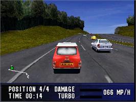 In game image of London Racer on the Sony Playstation.
