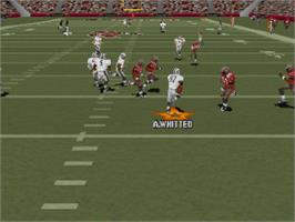 In game image of Madden NFL 2004 on the Sony Playstation.