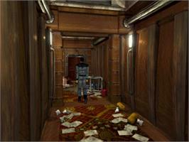 In game image of Martian Gothic - Unification on the Sony Playstation.