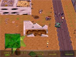 In game image of Mass Destruction on the Sony Playstation.