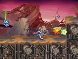 In game image of Mega Man X6 on the Sony Playstation.