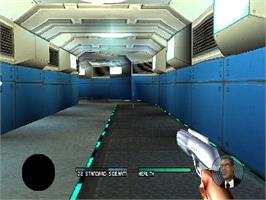 In game image of Men In Black - The Series - Crashdown on the Sony Playstation.