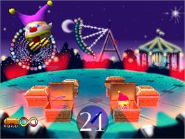 In game image of Mighty Hits on the Sony Playstation.