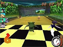 In game image of Monster Racer on the Sony Playstation.