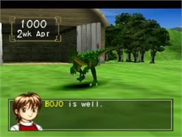 In game image of Monster Rancher 2 on the Sony Playstation.