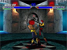 In game image of Mortal Kombat 4 on the Sony Playstation.