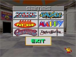 In game image of Namco Museum Vol. 2 on the Sony Playstation.