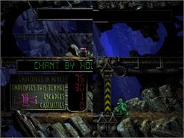 In game image of Oddworld - Abe's Exoddus on the Sony Playstation.