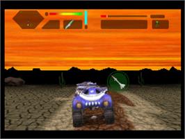 In game image of Off-World Interceptor Extreme on the Sony Playstation.