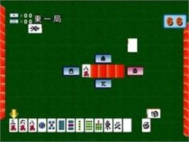In game image of Oyaji no Jikan - Nee-chan Mahjong de Shoubu ya! on the Sony Playstation.