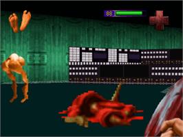 In game image of PO'ed on the Sony Playstation.
