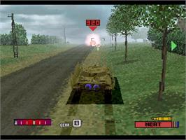 In game image of Panzer Front on the Sony Playstation.