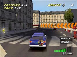 In game image of Paris-marseille Racing 2 on the Sony Playstation.