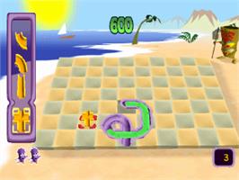 In game image of Pipe Dreams 3D on the Sony Playstation.