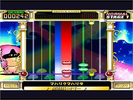 In game image of Pop'n Music - Animation Melody on the Sony Playstation.