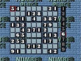 In game image of Puzzle Mania on the Sony Playstation.