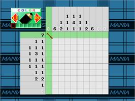 In game image of Puzzle Mania 2 on the Sony Playstation.