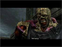 In game image of Resident Evil 3 - Nemesis on the Sony Playstation.