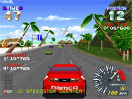 In game image of Ridge Racer Revolution on the Sony Playstation.