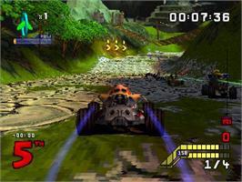 In game image of S.c.a.r.s on the Sony Playstation.