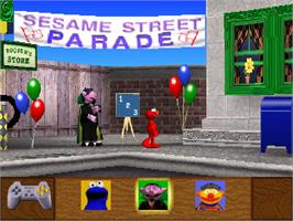 In game image of Sesame Street - Elmo's Number Journey on the Sony Playstation.