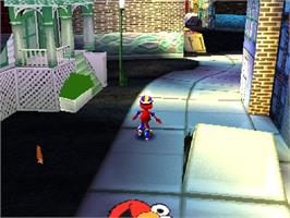 In game image of Sesame Street Sports on the Sony Playstation.