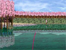 In game image of Shiki Oriori No Bass Tsuri on the Sony Playstation.