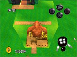 In game image of Sim Theme Park on the Sony Playstation.