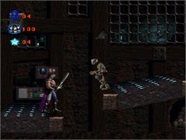 In game image of Skeleton Warriors on the Sony Playstation.