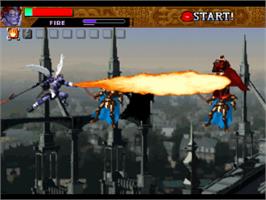 In game image of Sol Divide on the Sony Playstation.