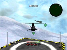 In game image of Strikepoint - The Hex Missions on the Sony Playstation.