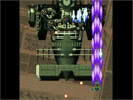 In game image of Strikers 1945 2 on the Sony Playstation.