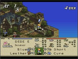In game image of Tactics Ogre on the Sony Playstation.
