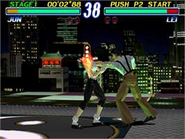 In game image of Tekken 2 on the Sony Playstation.
