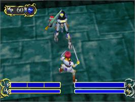 In game image of The Granstream Saga on the Sony Playstation.