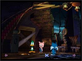 In game image of Tiny Toon Adventures - Toonenstein - Dare To Scare! on the Sony Playstation.